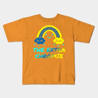 homie The Extra Chromie Amazing Down Syndrome Awareness Day cute Boho smile cloud star Extra chromosome family job Kids T-Shirt